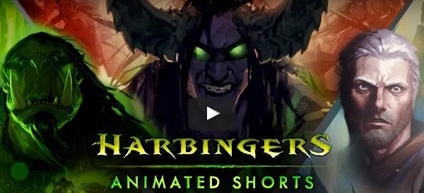 Harbingers Animated Shorts trailer screen