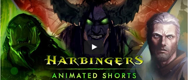 Harbingers Animated Shorts trailer screen
