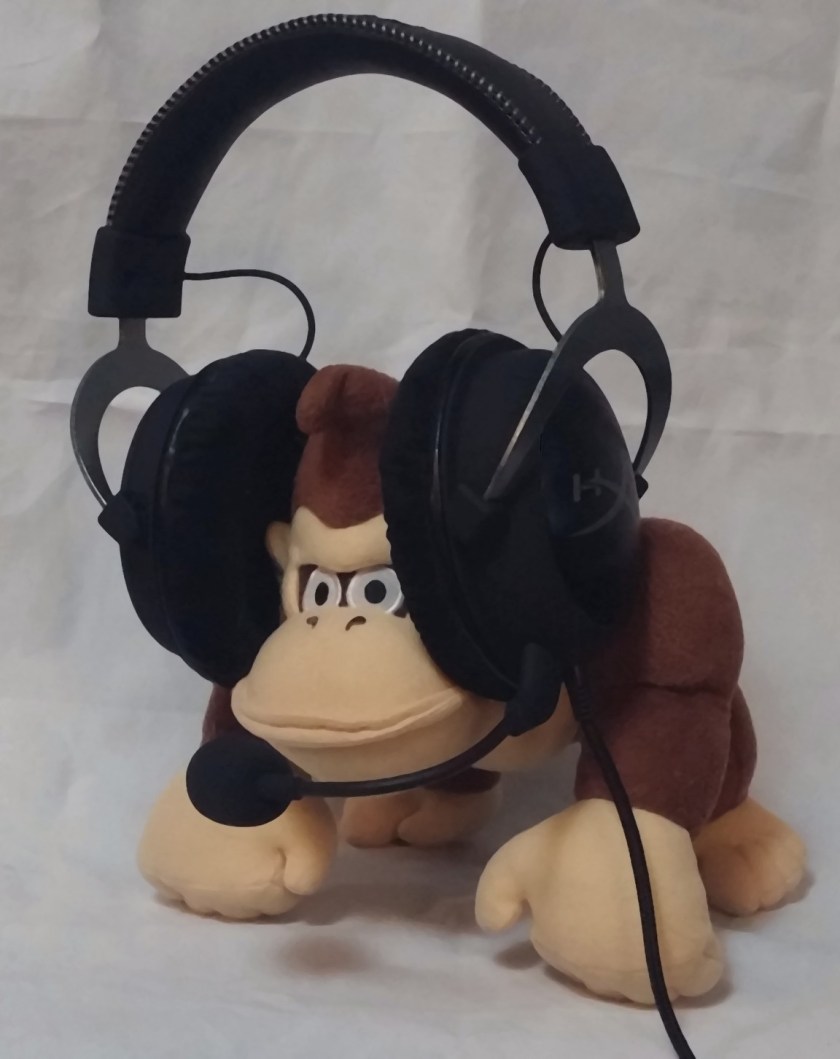 Donkey Kong with HyperX Cloud II gaming headset